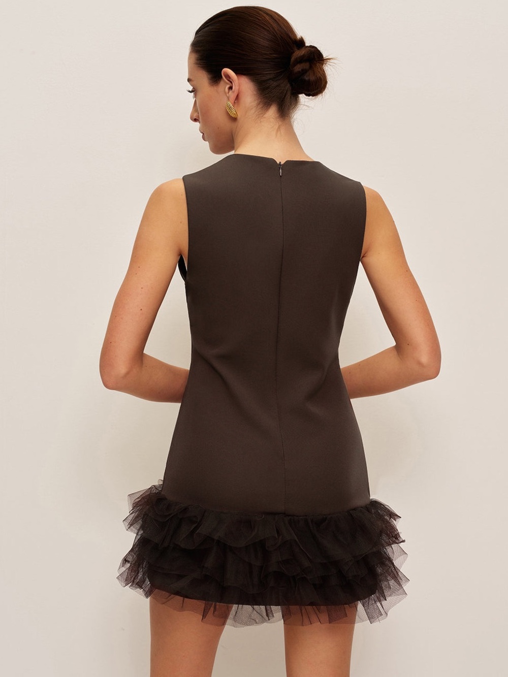Commense Ruffled Hem Sleeveless Dress - Size S - Picture 4 of 9